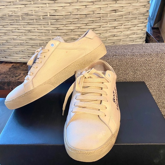 Preowned authentic Saint Laurent Sneakers 37.5W - Picture 10 of 16